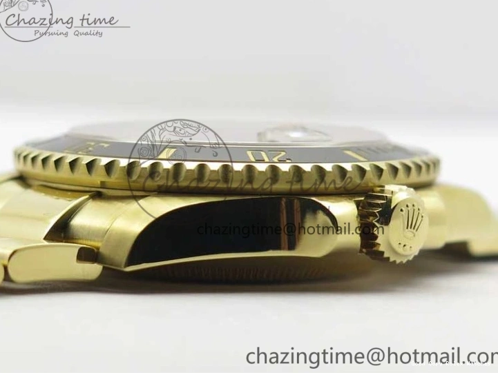 AAA Replica Watches Bracelet SA3135 3010 Black Diam Black Maker 1:1 Dial Bp 116618 Edition V on Ceramic 316L Submariner YG Supportive LN Best 0105